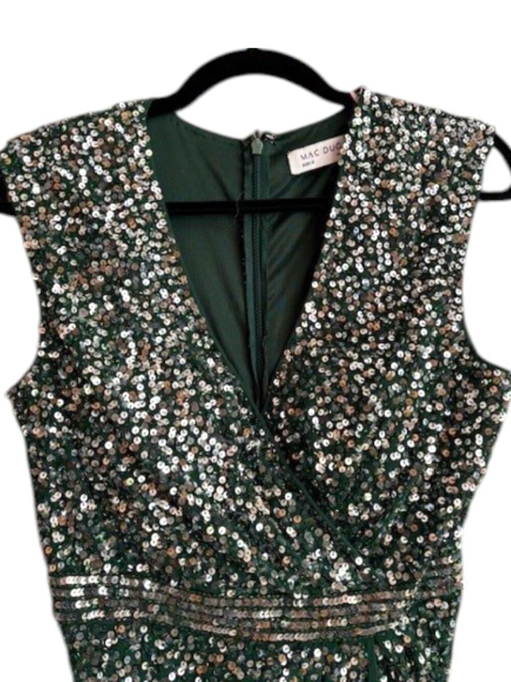 Mac Duggal Cap Sleeve Sequin Gown - Picture 4 of 15